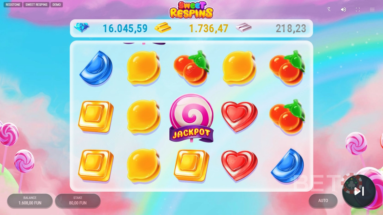 Sådan spiller du Redstones Sweet Respins