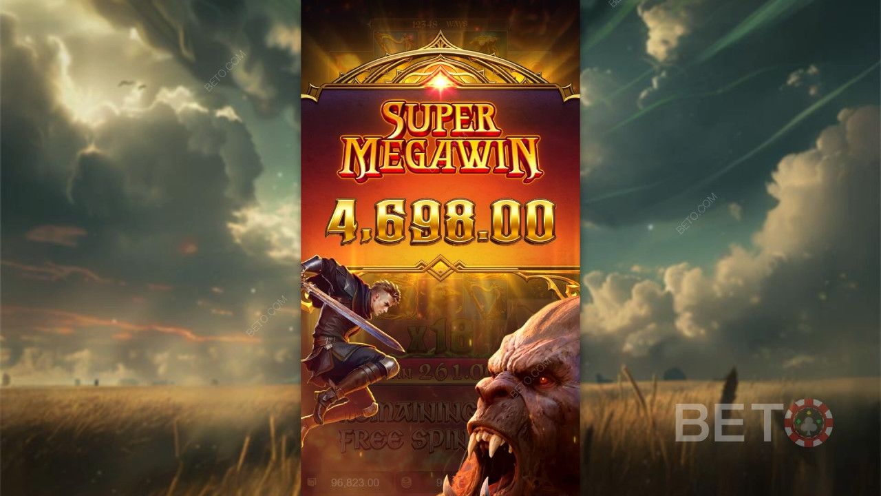 Vind 10.000x din indsats i Jack the Giant Hunter spilleautomaten!