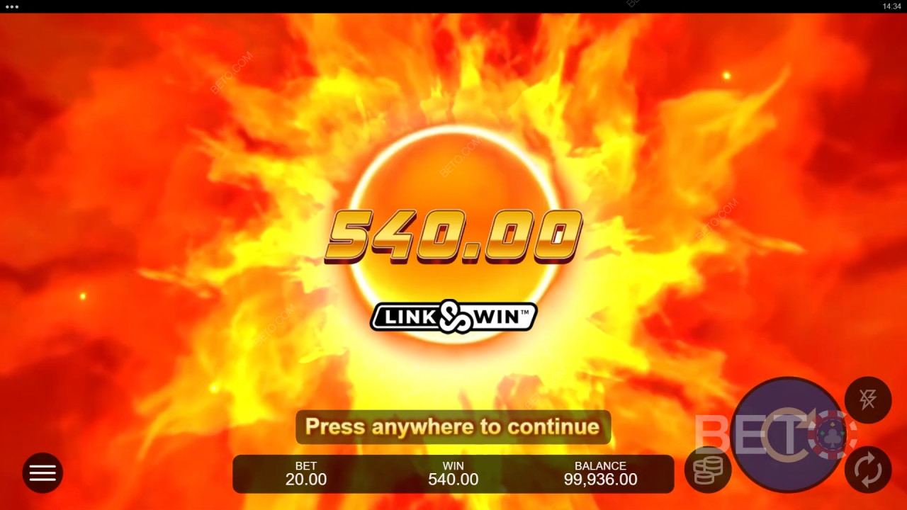 Vind 10.000x dit indsats i Blazing Wheel 10000 spilleautomat!