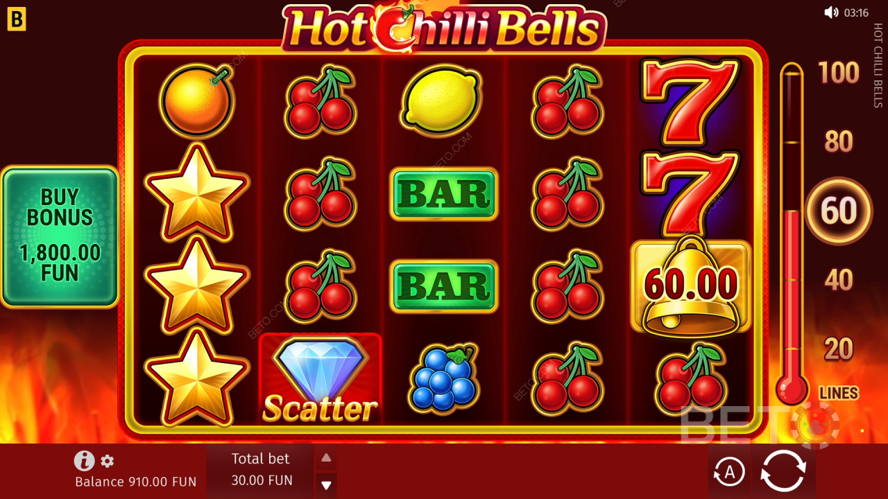Sådan spiller du BGamings Hot Chilli Bells