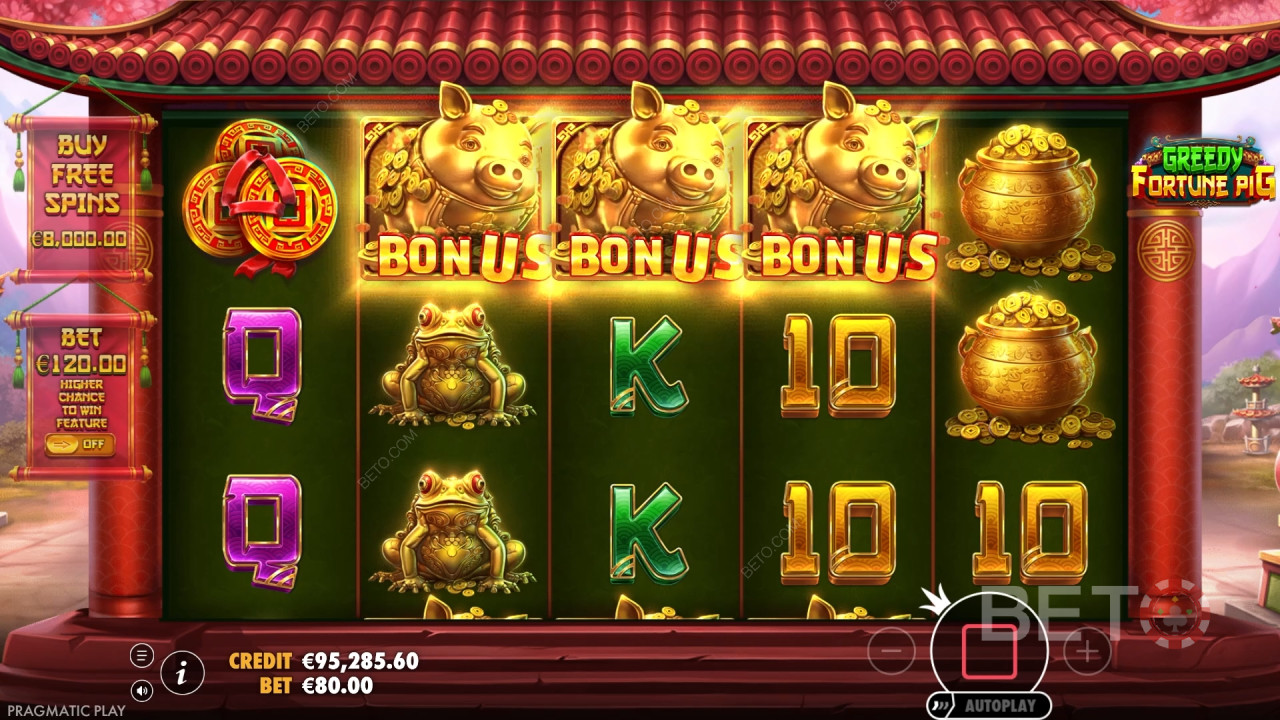 Greedy Fortune Pig Anmeldelse af BETO Spilleautomater