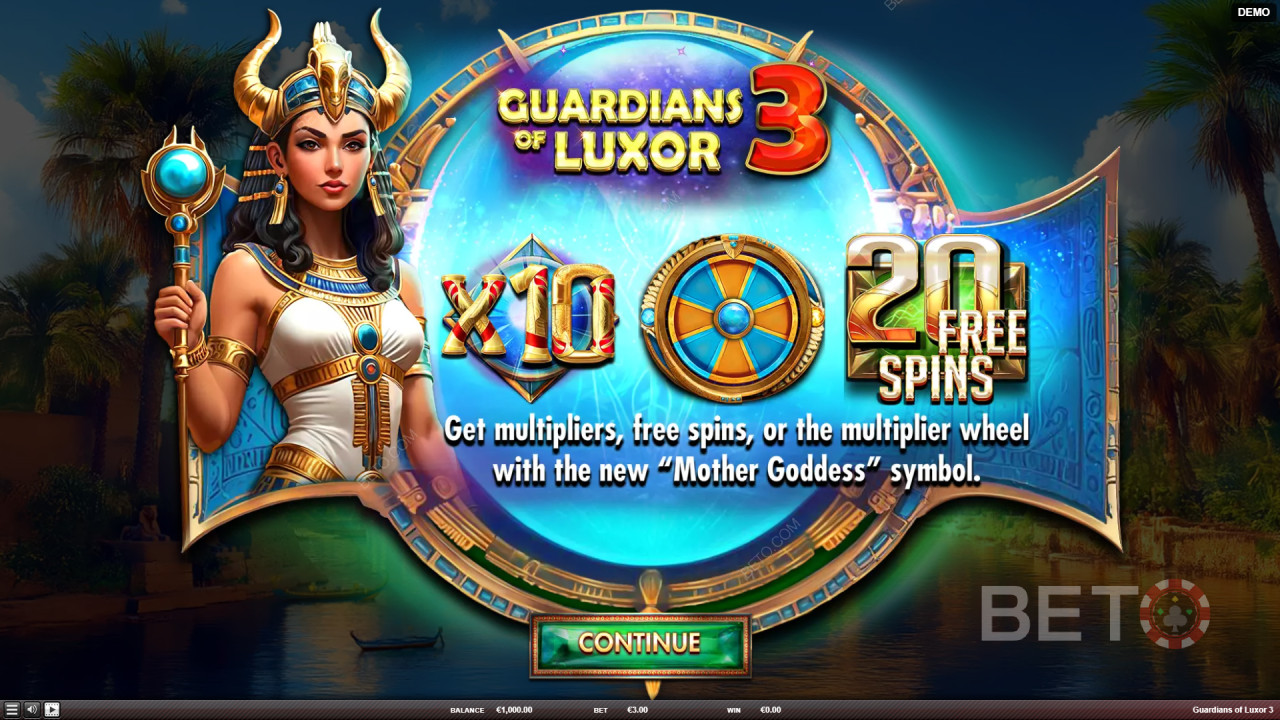 Bonusfunktioner Forklaret i Guardians of Luxor 3 fra Red Rake Gaming