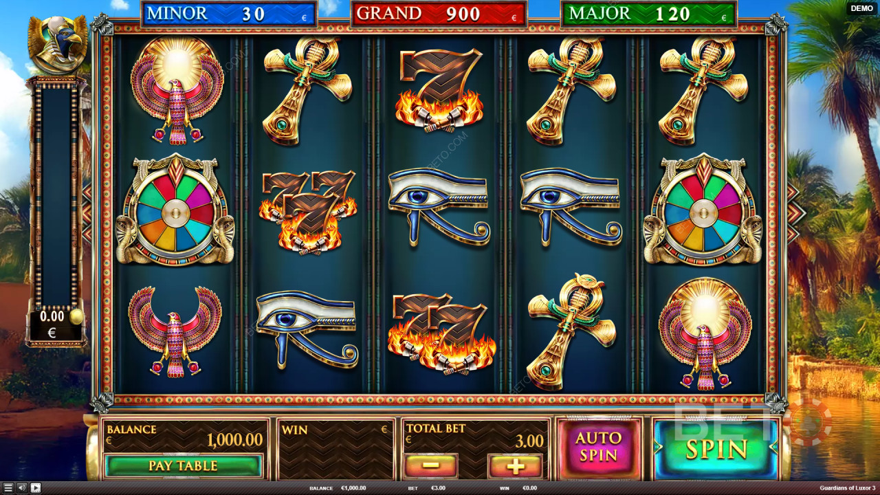 Sådan spiller du Red Rake Gamings Guardians of Luxor 3