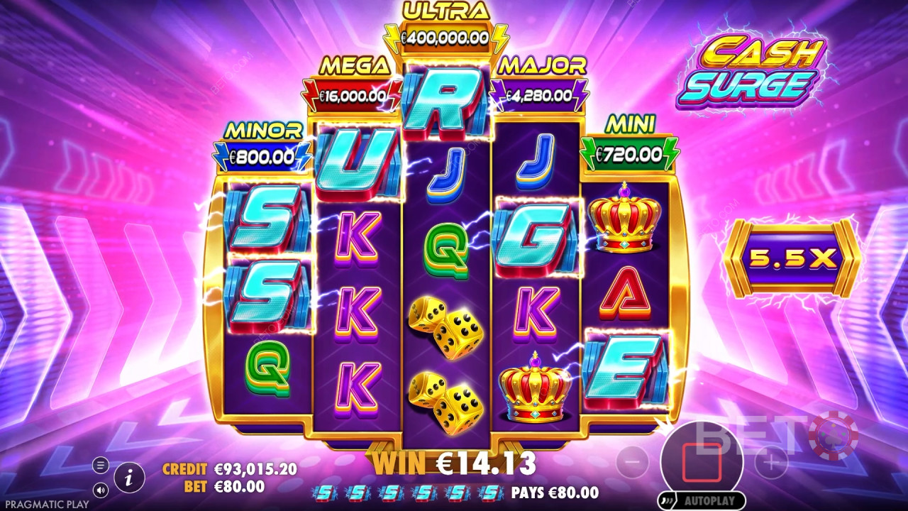 Cash Surge Anmeldelse af BETO Spilleautomater