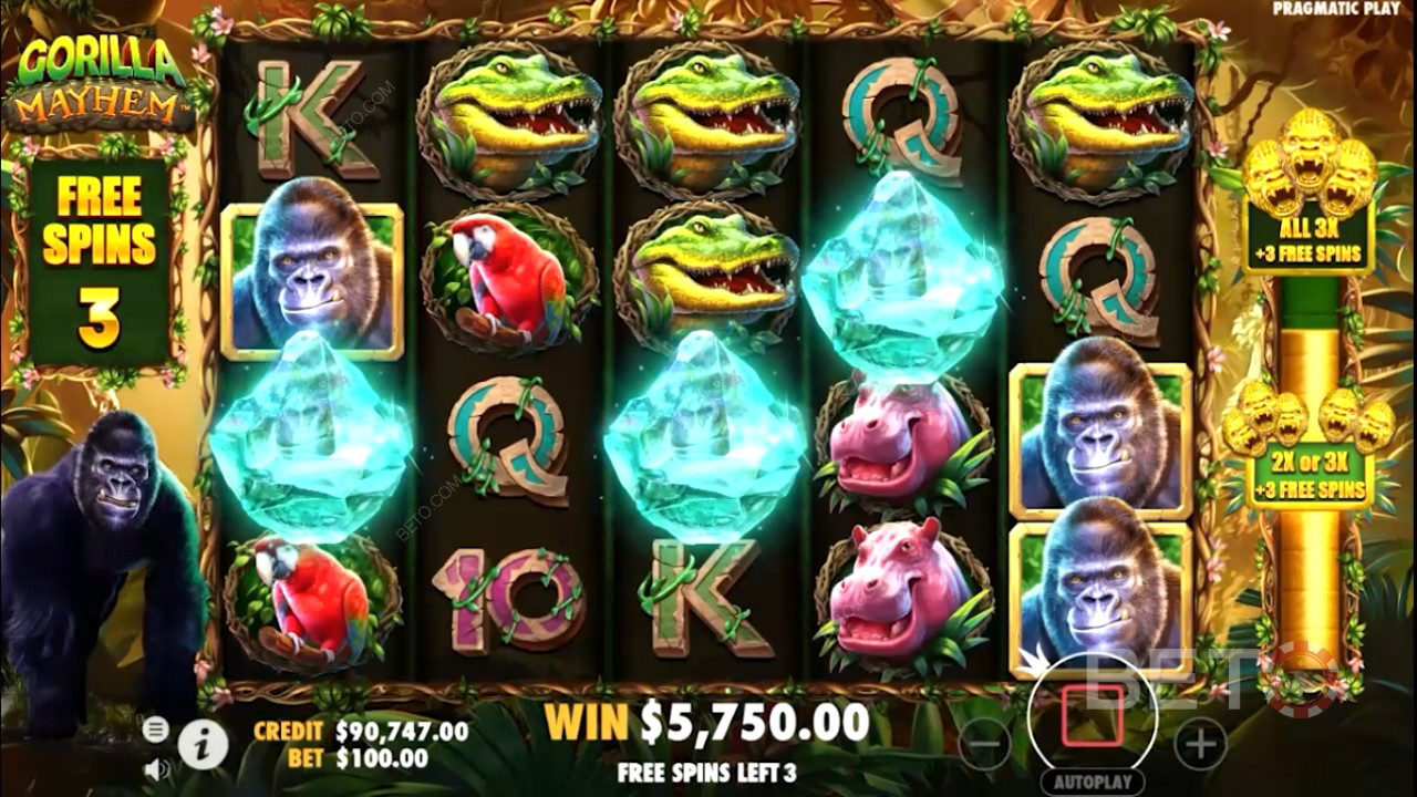 Land 3 eller flere Scatter-symboler for at udløse Gratis Spins