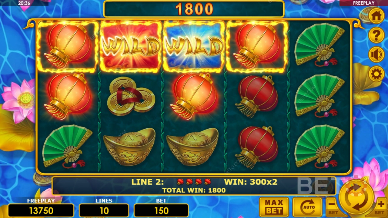 Vind 1.000x dit indsats i Golden Fish spilleautomaten!