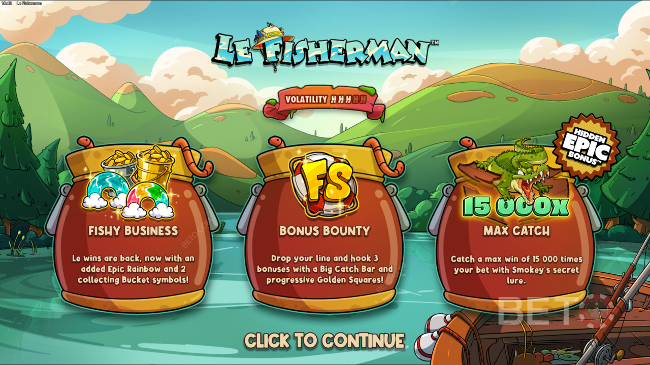 Vind 15.000x din indsats i Le Fisherman spilleautomaten!