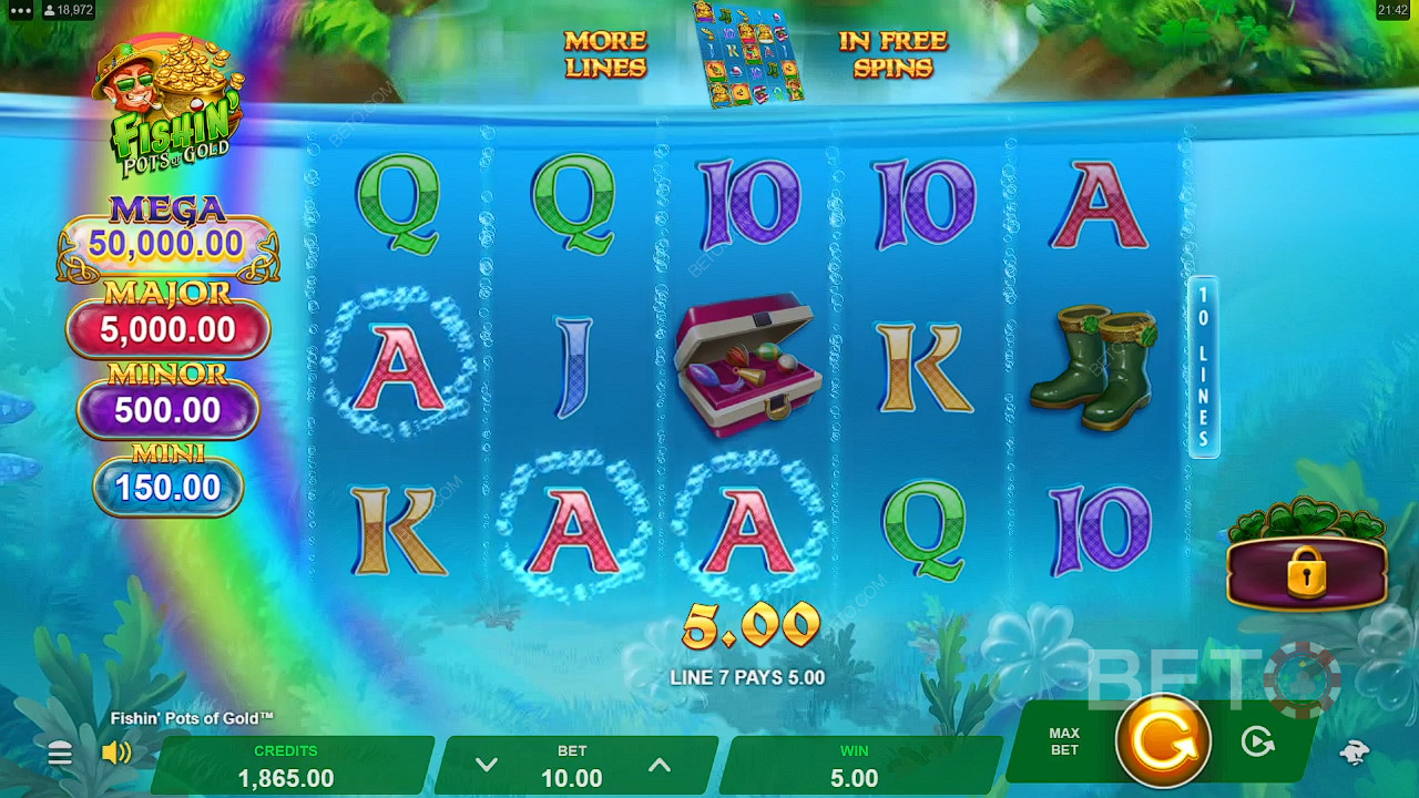 Vind 5.000 gange din indsats i Fishin