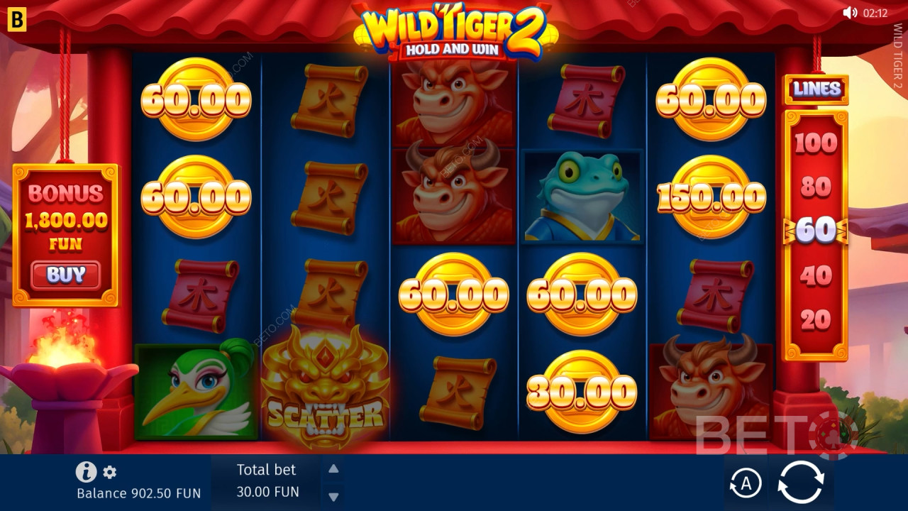 Wild Tiger 2 Anmeldelse af BETO Spilleautomater