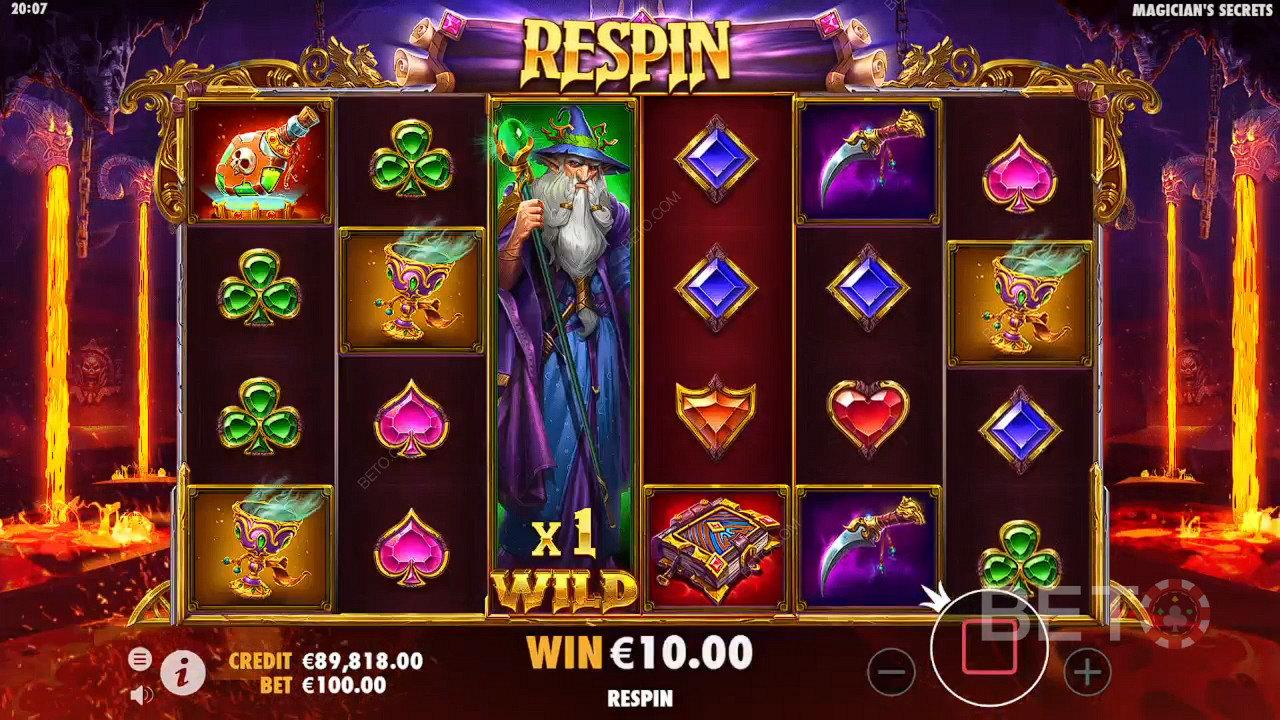 Tryllekunstnerens Hemmeligheder på BETO Slots