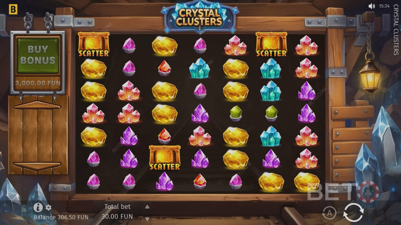 Crystal Clusters Anmeldelse af BETO Spilleautomater