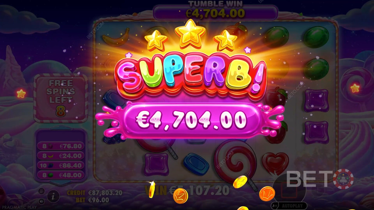 Sweet Bonanza 2500 Anmeldelse af BETO Spilleautomater