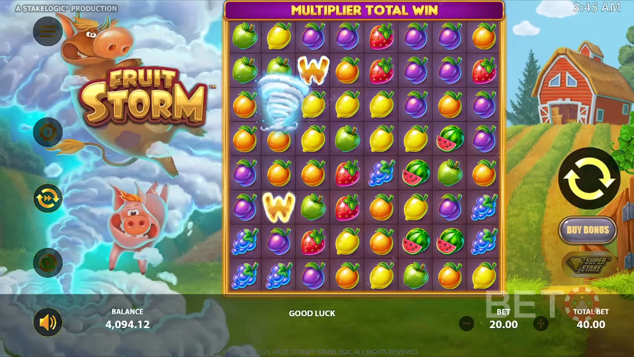 Anmeldelse af Fruit Storm på BETO Spilleautomater