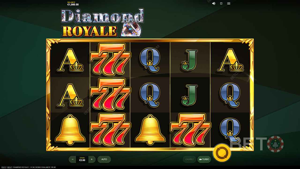 Diamond Royale anmeldelse fra BETO Slots