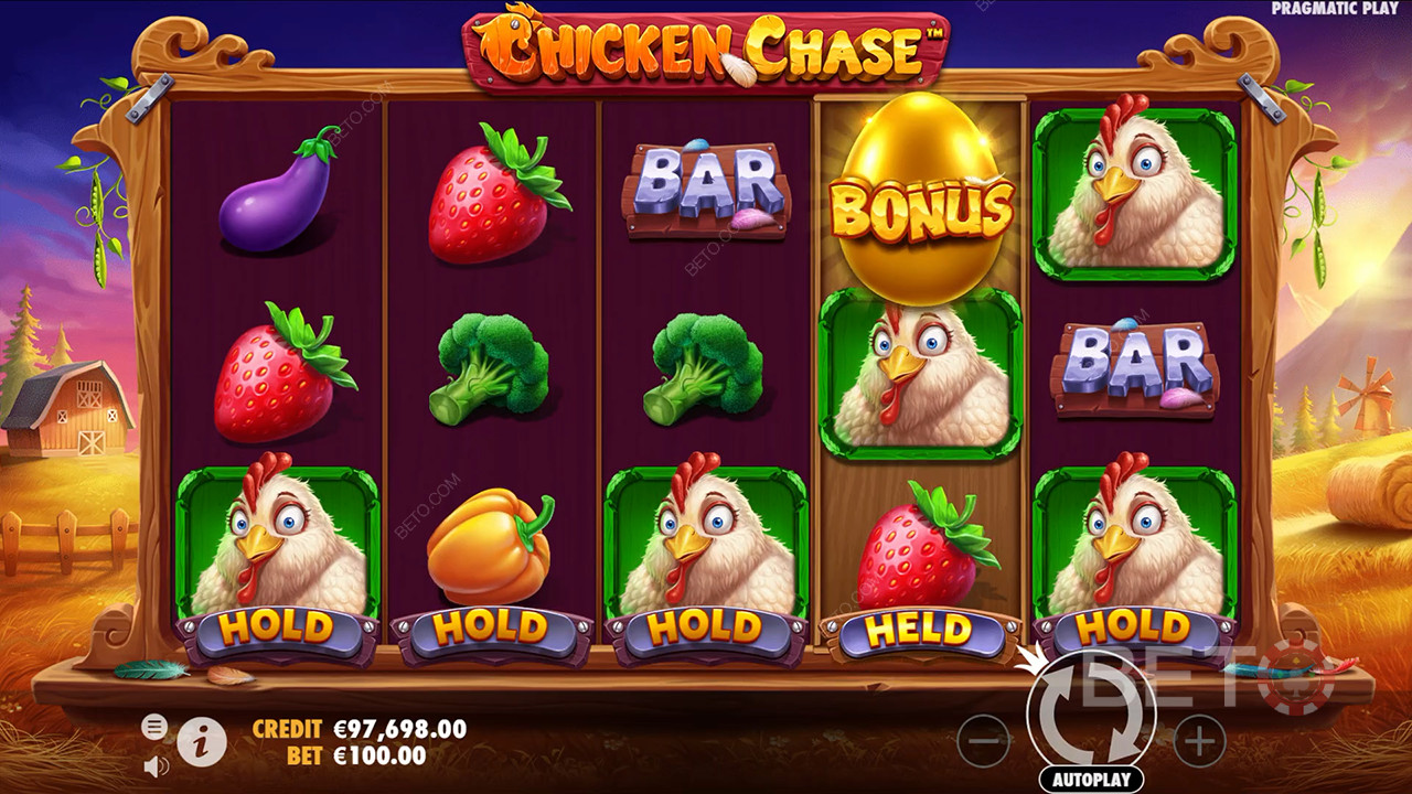 Chicken Chase Spilleautomat - Vores Dom