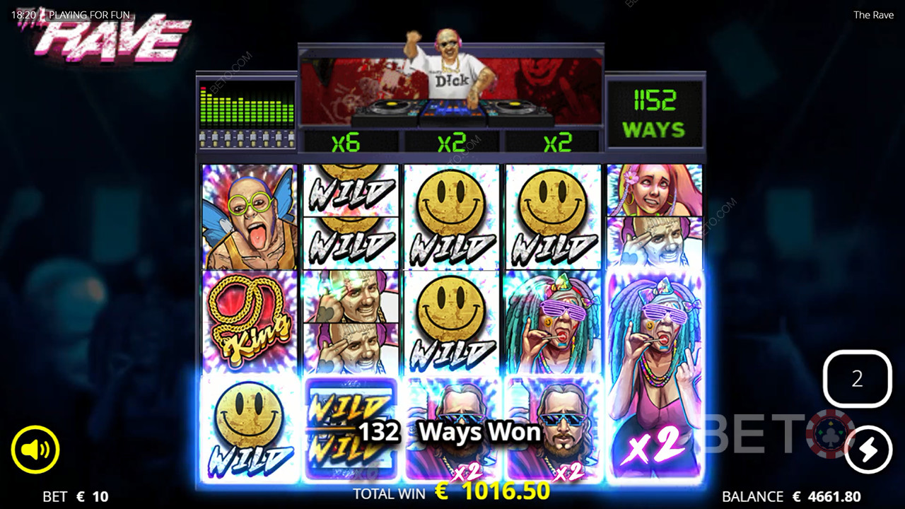The Rave: Anmeldelse fra BETO Slots