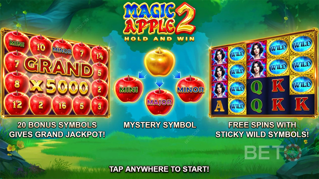 Bonusfunktioner i Magic Apple 2 fra Booongo