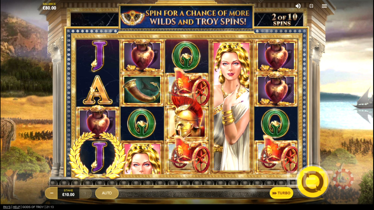 Anmeldelse af Trojas Guder på BETO Slots
