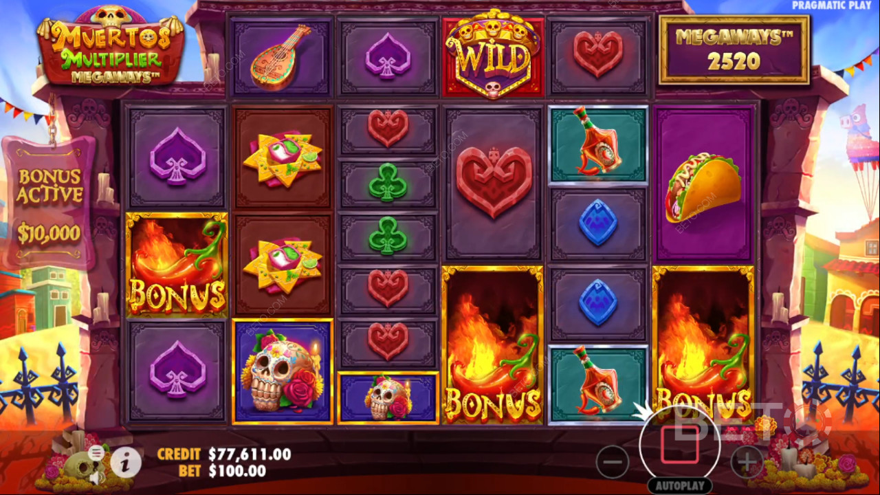 3 eller flere bonussymboler udløser gratis spins-bonus