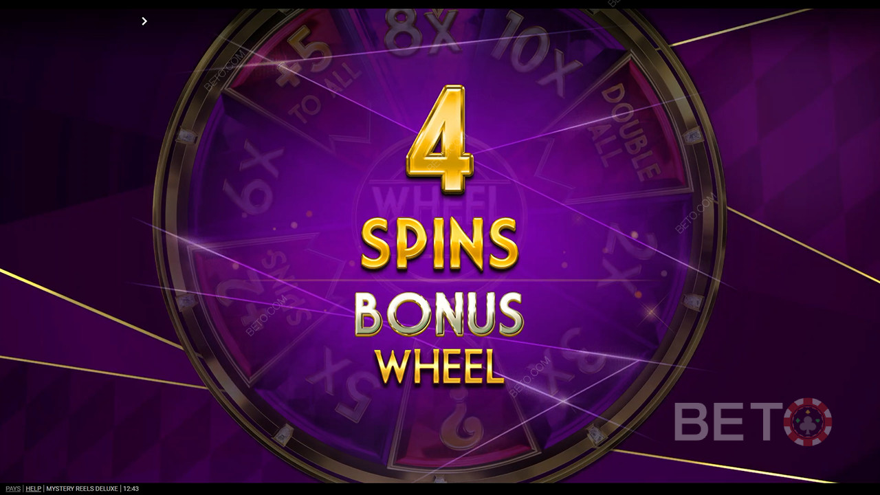 Vind op til 15 spins på Bonushjulet med Hjul Deluxe symboler