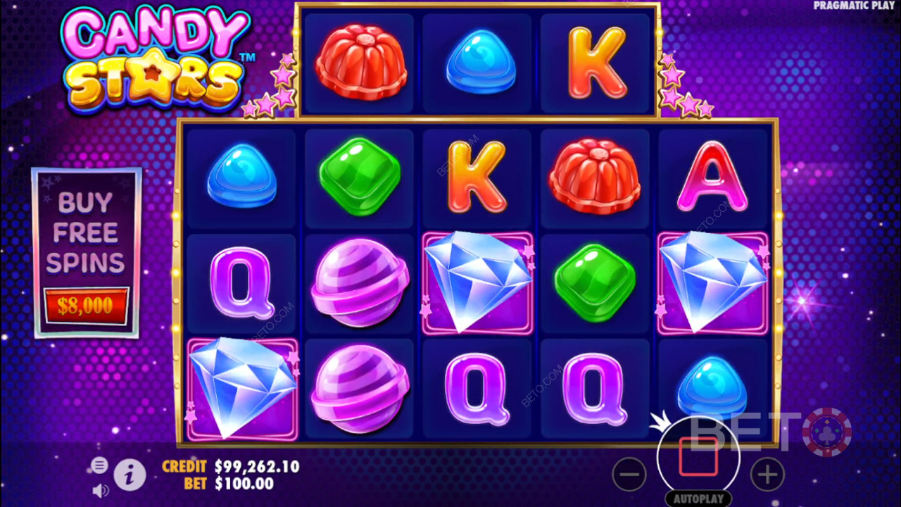 Candy Stars Anmeldelse fra BETO Slots