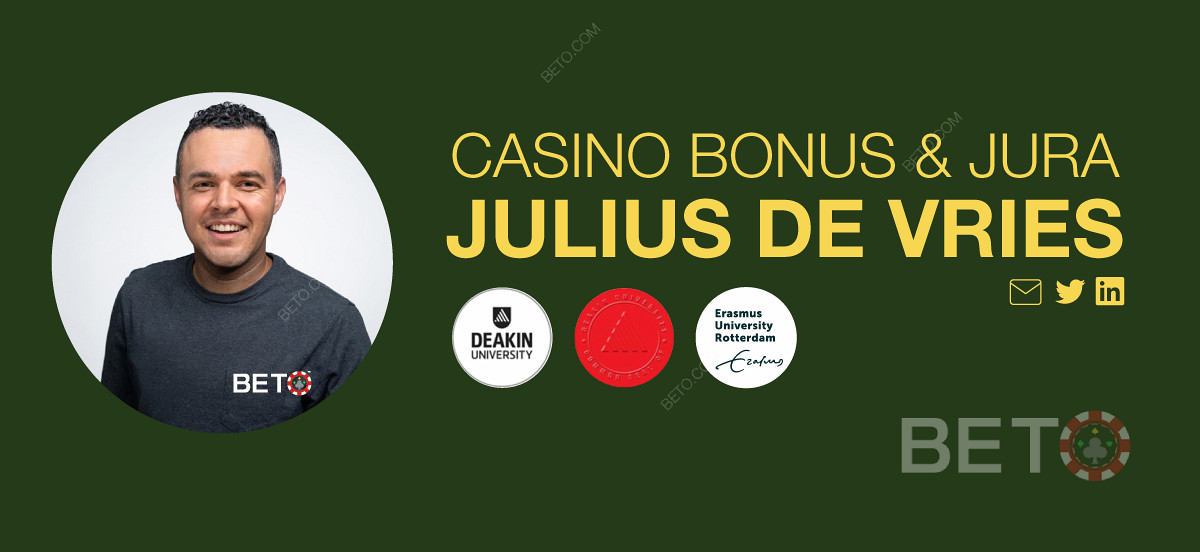 Julius de Vries er certificeret gambling ekspert og forfatter