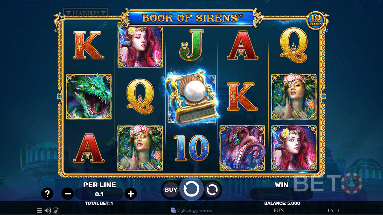 Anmeldelse af Sirenernes Bog på BETO Slots