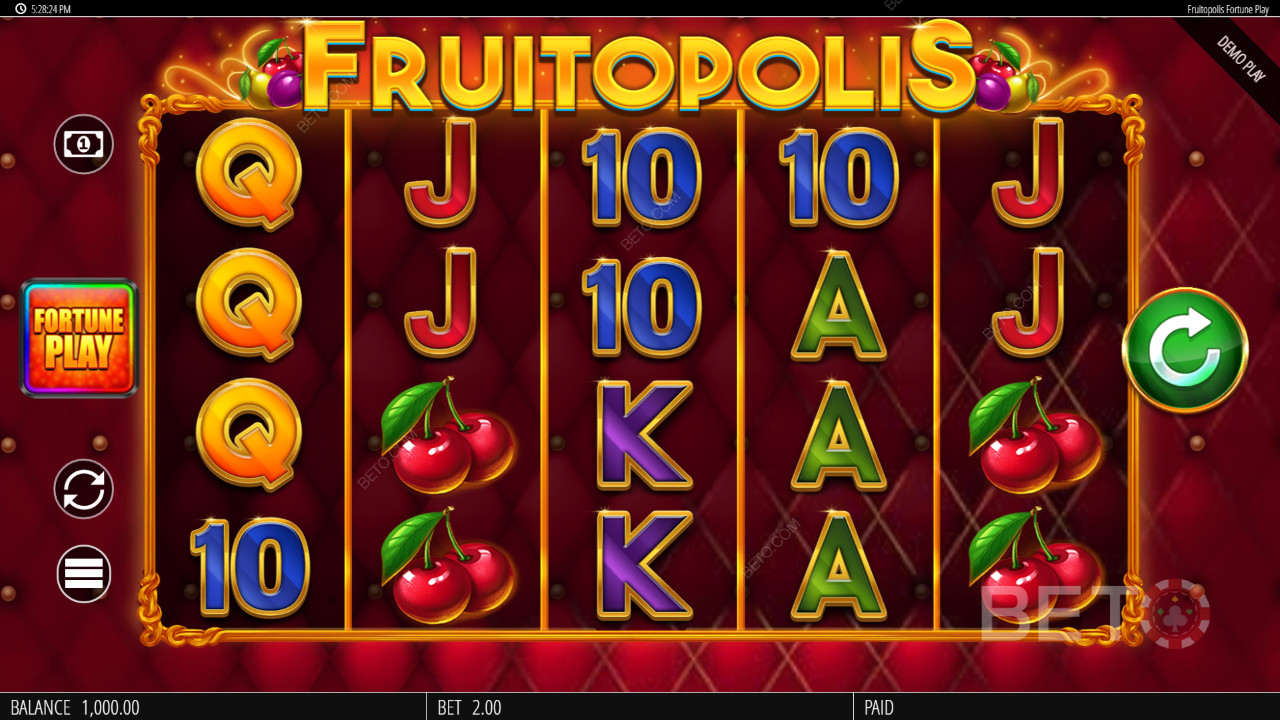 Fruitopolis Fortune Play: Anmeldelse fra BETO