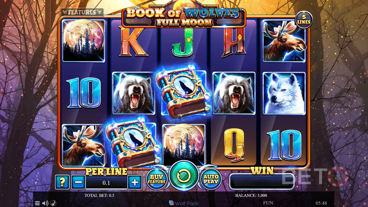 Ulvenes Bog - Fuldmåne Anmeldelse fra BETO Slots