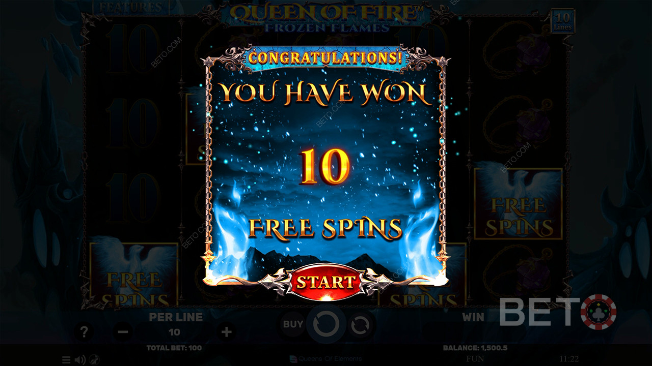 Vind 10 Gratis Spins med garanterede Stablede Wilds