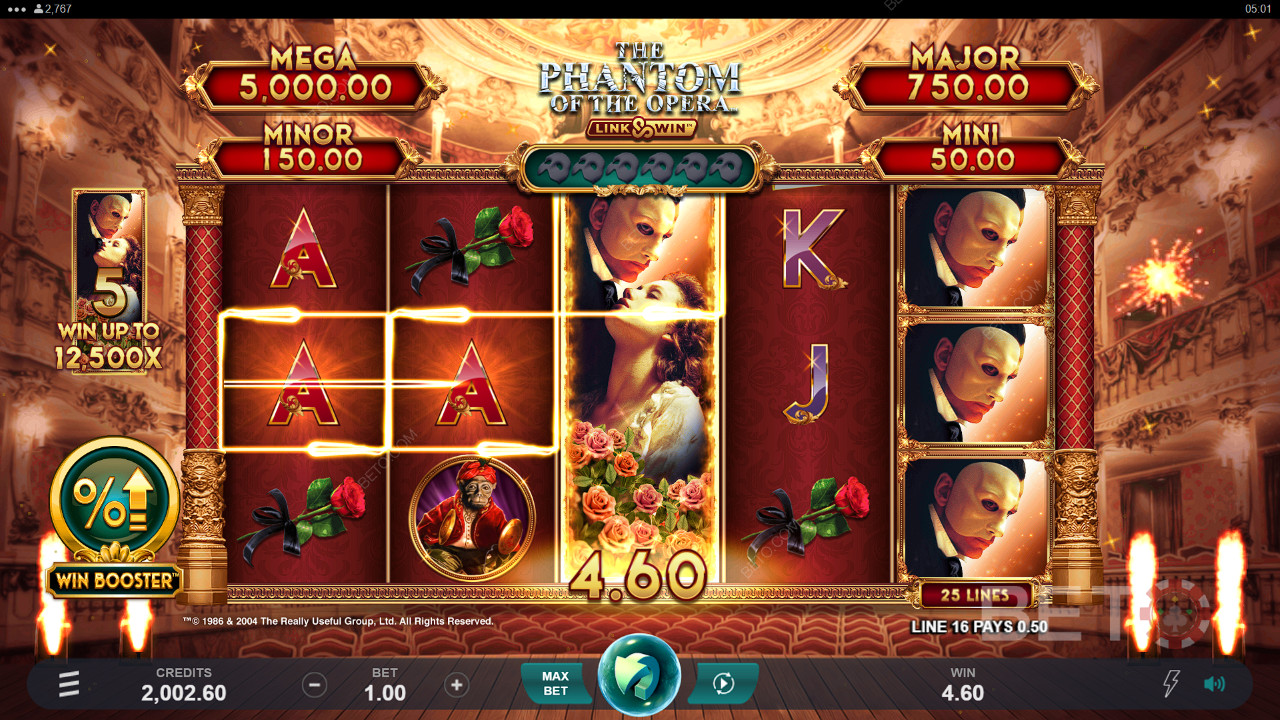Operafantomet Link og Vind - Anmeldelse fra BETO Slots