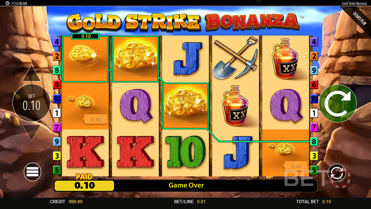 Sådan spiller du Gold Strike Bonanza Fortune Play fra Blueprint