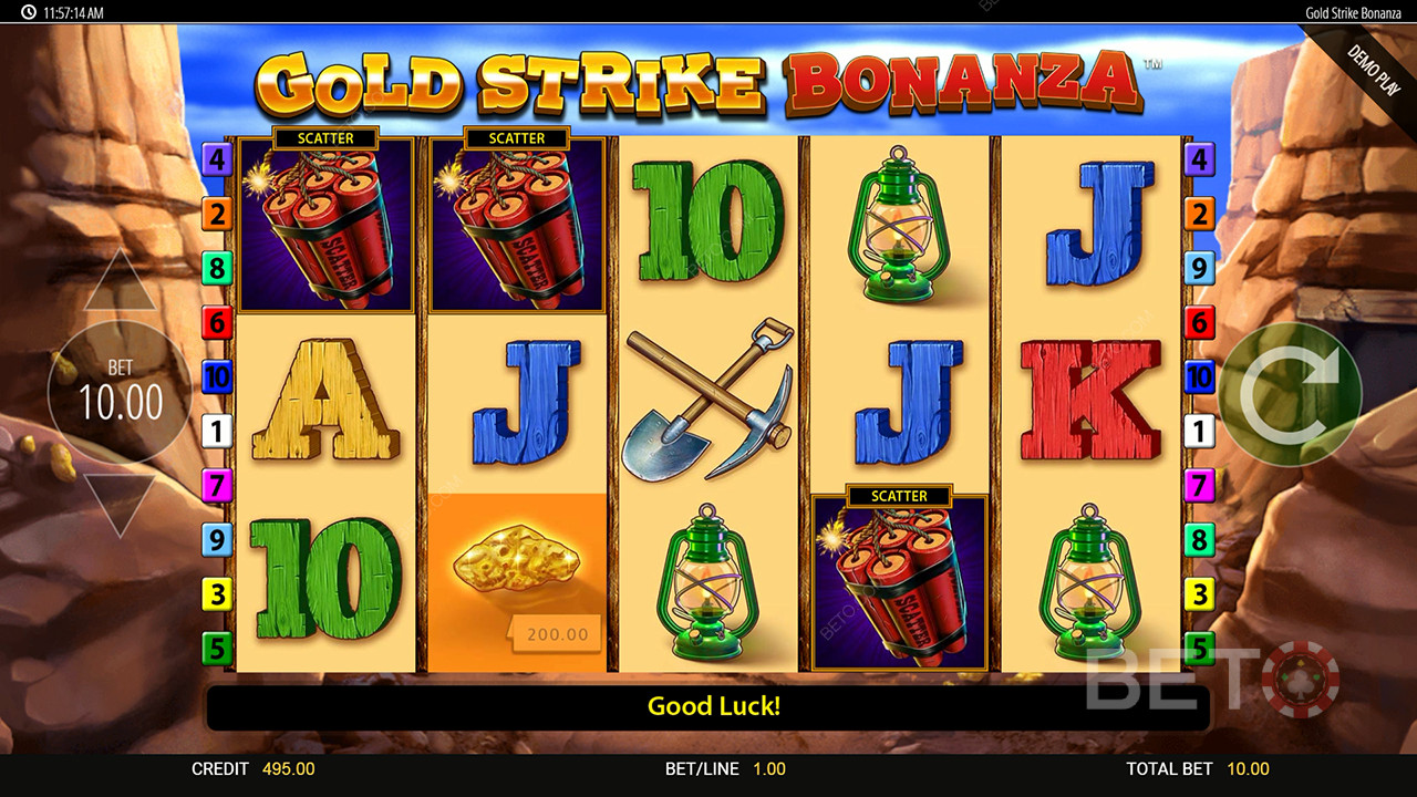Guldmine Bonanza: Fortune Play anmeldelse fra BETO