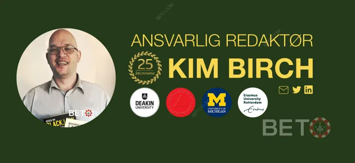 Dansk forfatter og verificeret casino ekspert Kim Birch.