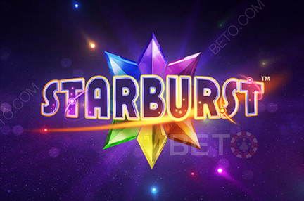 Starburst - funklende og farverige ædelstene, spil og rejs med ud i rummet