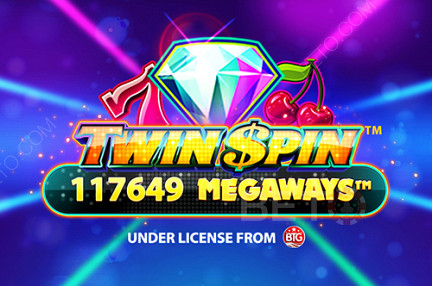 Prøv Twin Spin Megaways slots spillemaskinen med fem hjul gratis!
