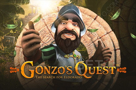Følg den sjove opdagelsesrejsende, Gonzalo Pizzarol i Gonzo’s Quest 