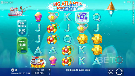Big Atlantis Frenzy Spillemaskine » Spil for Sjov & Anmeldelse! (2023)