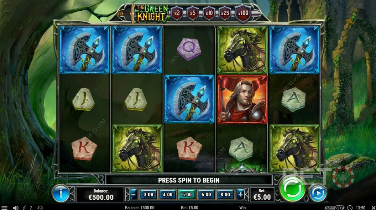 Eksempel på gameplay i The Green Knight