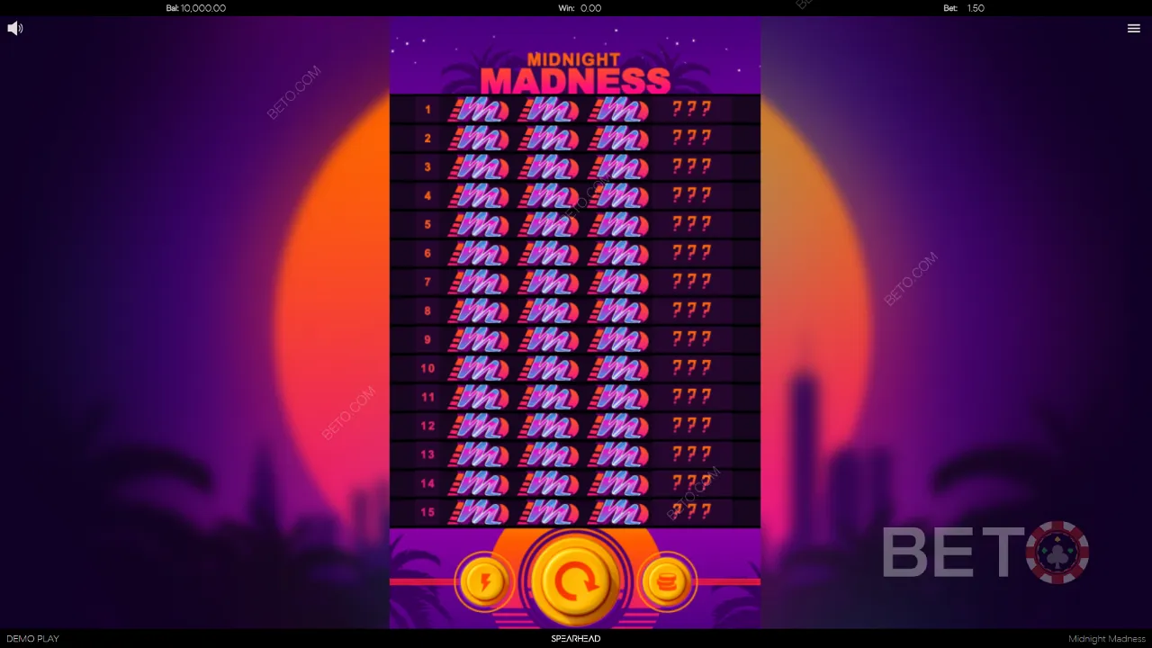 Eksempel på gameplay i Midnight Madness