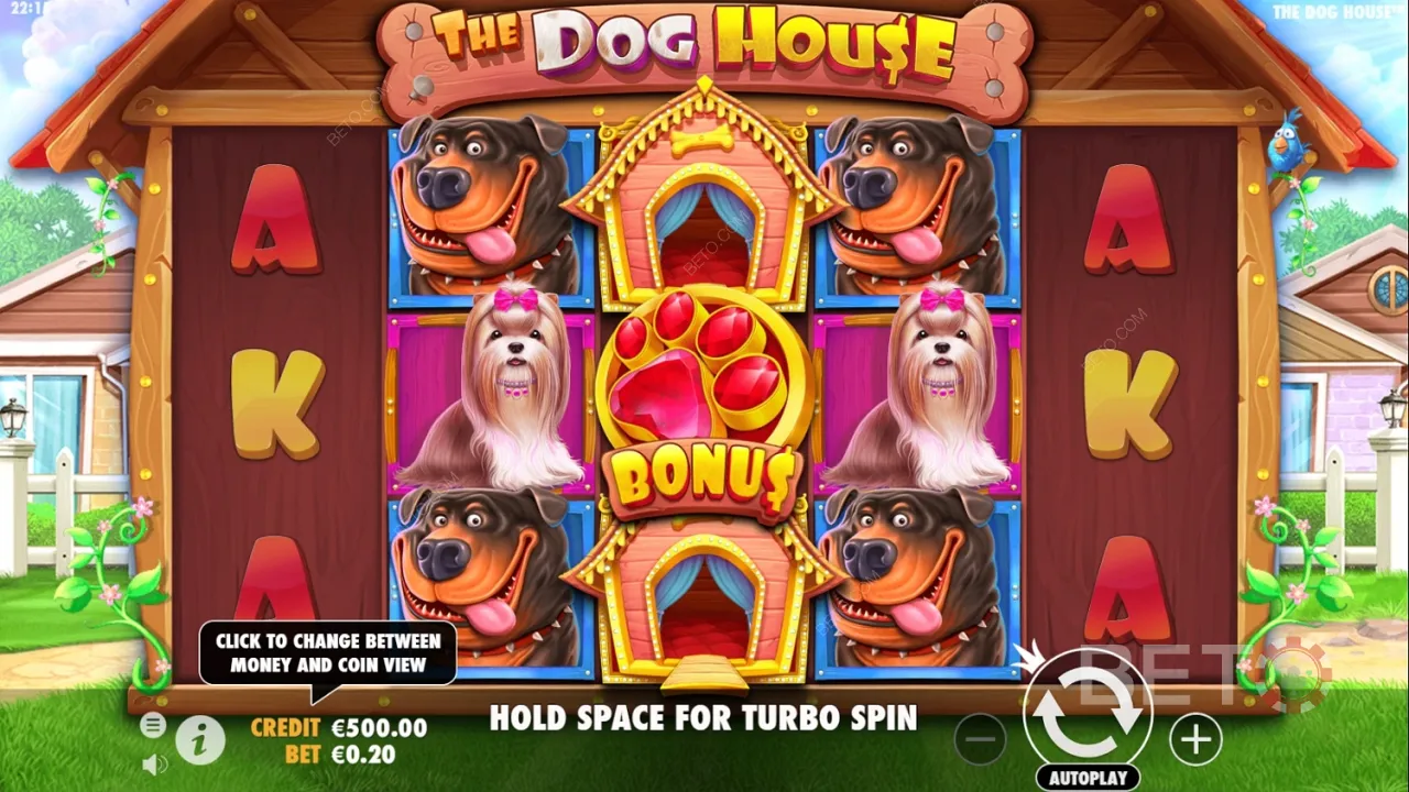 Eksempel på gameplay i The Dog House