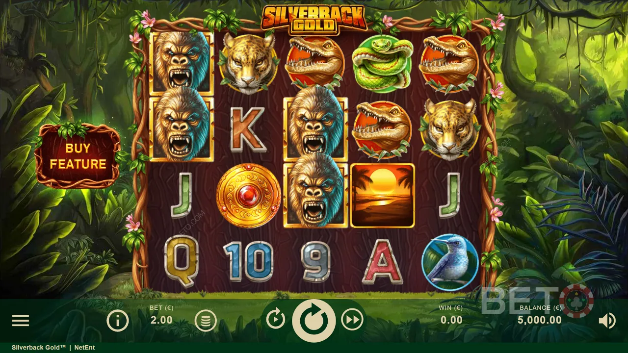 Eksempel på gameplay i Silverback Gold